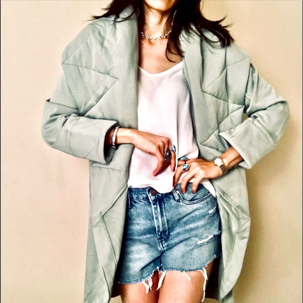 Young Fabulous & Broke Sandrine Coat Light Green